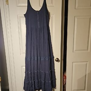 Flowy Blue Maxi Dress